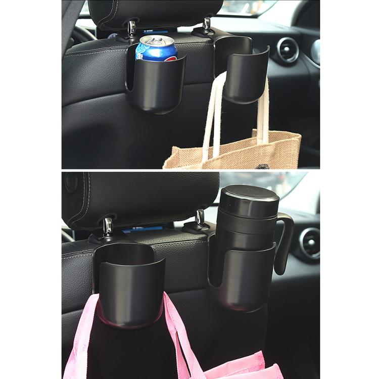 1010 Multifunctional Car Seat Water Cup Holder Car Headrest Hook(Beige) by buy2fix