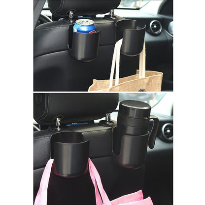 1010 Multifunctional Car Seat Water Cup Holder Car Headrest Hook(Beige) by buy2fix