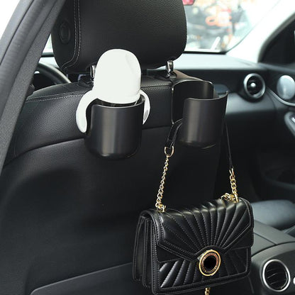1010 Multifunctional Car Seat Water Cup Holder Car Headrest Hook(Beige) by buy2fix