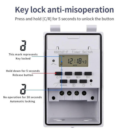 220V Household Automatic Switch Intelligent Timer - Energy Saving Timer Socket by buy2fix | Online Shopping UK | buy2fix
