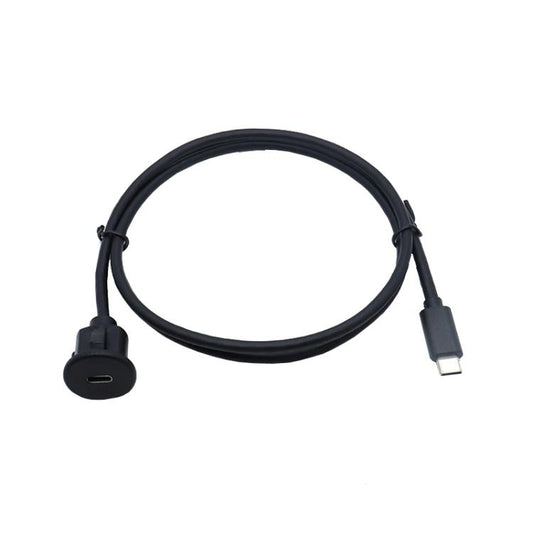 1m Type-C 3.0 Compatible 2.0 USB C Car Waterproof Cable Panel Data Extension Cord by buy2fix