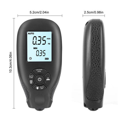High-Precision Anti-Slip Paint Coating Thickness Gauge(White) - Coating Thickness Gauge by buy2fix | Online Shopping UK | buy2fix