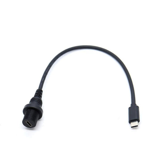 Type-C 2.0  0.3m Male To Female Extension Cable Car Waterproof Wire