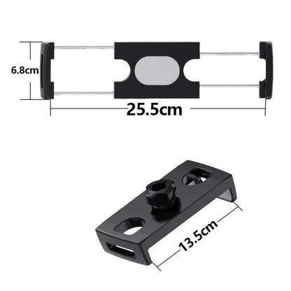 6-15 inch Mobile Phone Tablet Live Fixing Clamp Widened Double-pull Additional Clamp, Color: 07 Black - Stand by buy2fix | Online Shopping UK | buy2fix