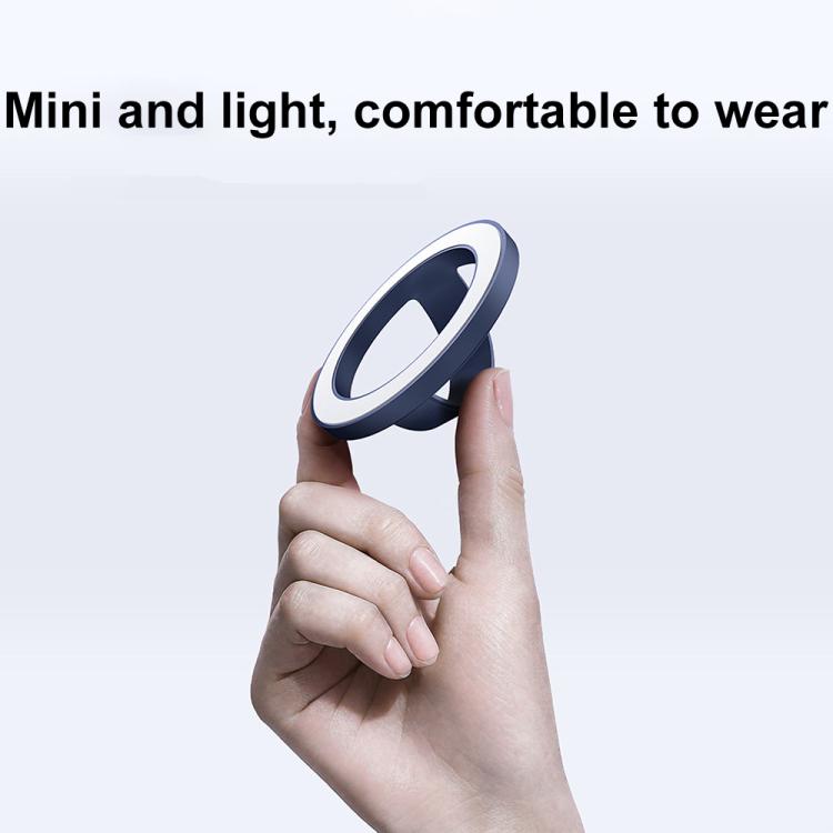 RK-X39 Mini Silicone Magnetic Finger Ring Buckle Mobile Phone Holder(Black) - Ring Holder by buy2fix | Online Shopping UK | buy2fix