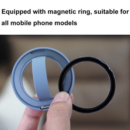 RK-X39 Mini Silicone Magnetic Finger Ring Buckle Mobile Phone Holder(Black) - Ring Holder by buy2fix | Online Shopping UK | buy2fix