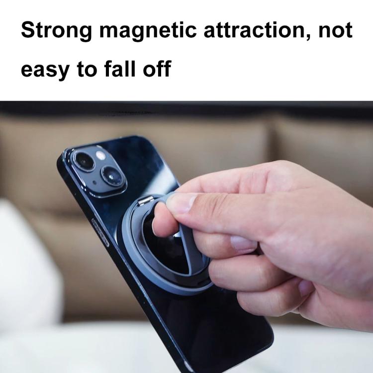 RK-X39 Mini Silicone Magnetic Finger Ring Buckle Mobile Phone Holder(Dark Blue) - Ring Holder by buy2fix | Online Shopping UK | buy2fix