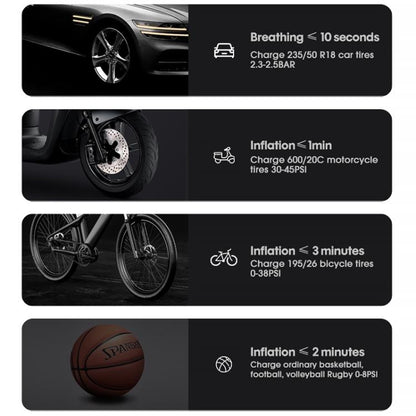 Portable Intelligent Digital Display Electric Air Pump Car Tires(Black) by buy2fix