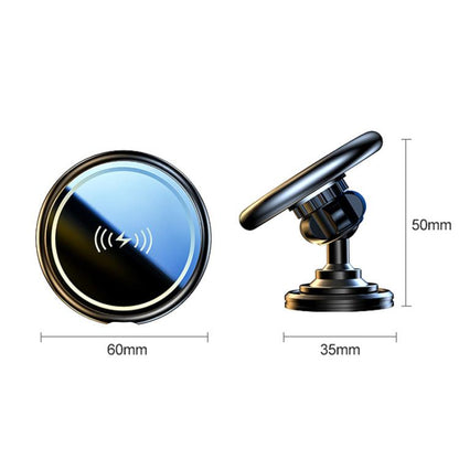 15W Car Magnetic Wireless Charging Phone Holder Alloy Base, Spec: Air Outlet Black by buy2fix