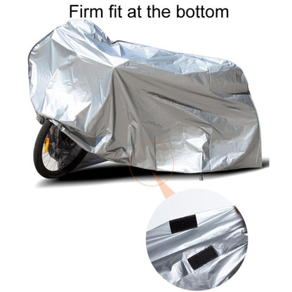 230 x 130cm Motorcycle And Bicycle Sun Dust And Rain Protection Cover(Silver Gray) - Raincoat by buy2fix | Online Shopping UK | buy2fix