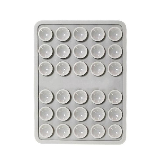 Double-sided Silicone Suction Cup Strongly Fixed Mobile Phone Holder(Gray)