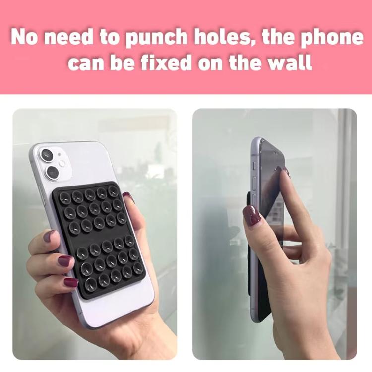 Double-sided Silicone Suction Cup Strongly Fixed Mobile Phone Holder(Yellow) - Hand-Sticking Bracket by buy2fix | Online Shopping UK | buy2fix