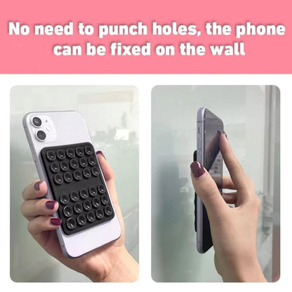 Double-sided Silicone Suction Cup Strongly Fixed Mobile Phone Holder(Gray) - Hand-Sticking Bracket by buy2fix | Online Shopping UK | buy2fix