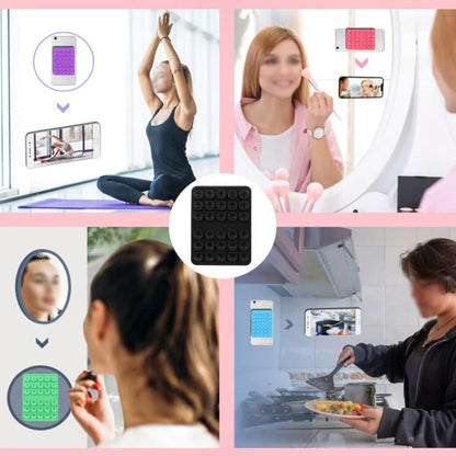 Double-sided Silicone Suction Cup Strongly Fixed Mobile Phone Holder(Gray) - Hand-Sticking Bracket by buy2fix | Online Shopping UK | buy2fix