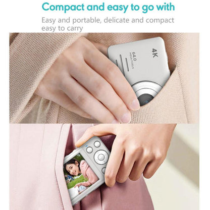 Anytek S7 4K HD Digital Camera Self-Timer Travel Camera Student Kids Card Camera(Pink) - Video Cameras by Anytek | Online Shopping UK | buy2fix