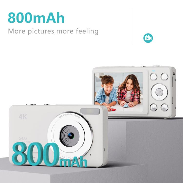 Anytek S7 4K HD Digital Camera Self-Timer Travel Camera Student Kids Card Camera(Pink) - Video Cameras by Anytek | Online Shopping UK | buy2fix