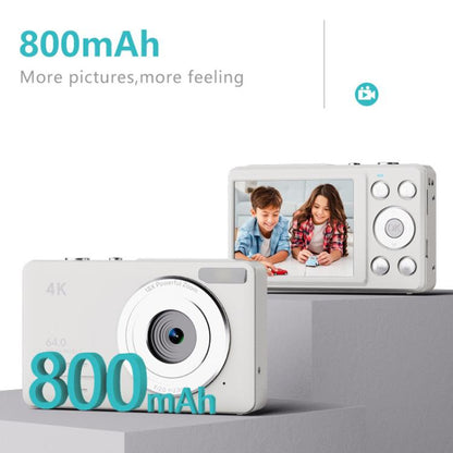 Anytek S7 4K HD Digital Camera Self-Timer Travel Camera Student Kids Card Camera(Pink) - Video Cameras by Anytek | Online Shopping UK | buy2fix