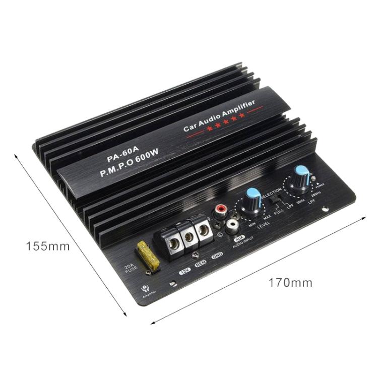 PA-60A 12V 600W Car Amplifier Board High Power Audio Subwoofer Module - Breadboard / Amplifier Board by buy2fix | Online Shopping UK | buy2fix