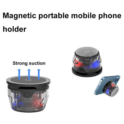 RK-C250 Portable RGB Atmosphere Light Magnetic Bluetooth Speaker with Wireless Charging Function - Mini Speaker by buy2fix | Online Shopping UK | buy2fix