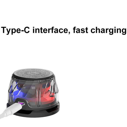RK-C250 Portable RGB Atmosphere Light Magnetic Bluetooth Speaker with Wireless Charging Function - Mini Speaker by buy2fix | Online Shopping UK | buy2fix