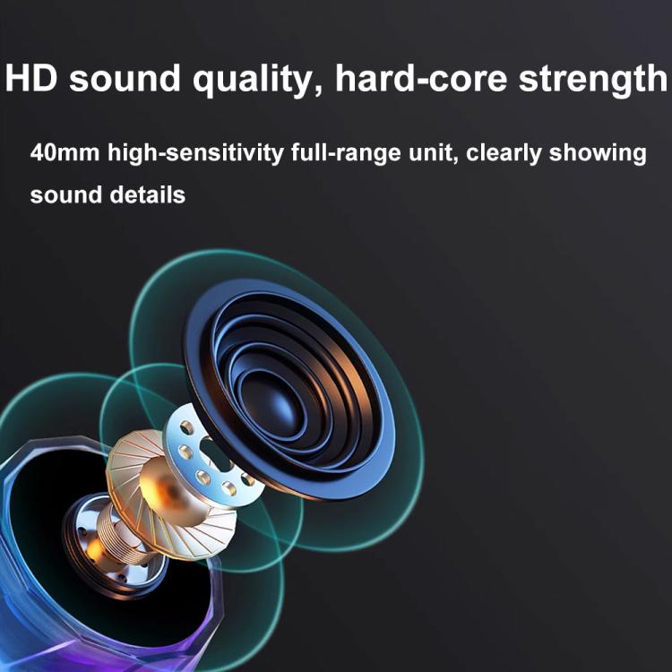 RK-C250 Portable RGB Atmosphere Light Magnetic Bluetooth Speaker with Wireless Charging Function - Mini Speaker by buy2fix | Online Shopping UK | buy2fix