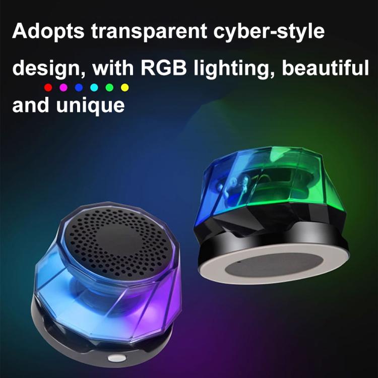RK-C250 Portable RGB Atmosphere Light Magnetic Bluetooth Speaker with Wireless Charging Function - Mini Speaker by buy2fix | Online Shopping UK | buy2fix
