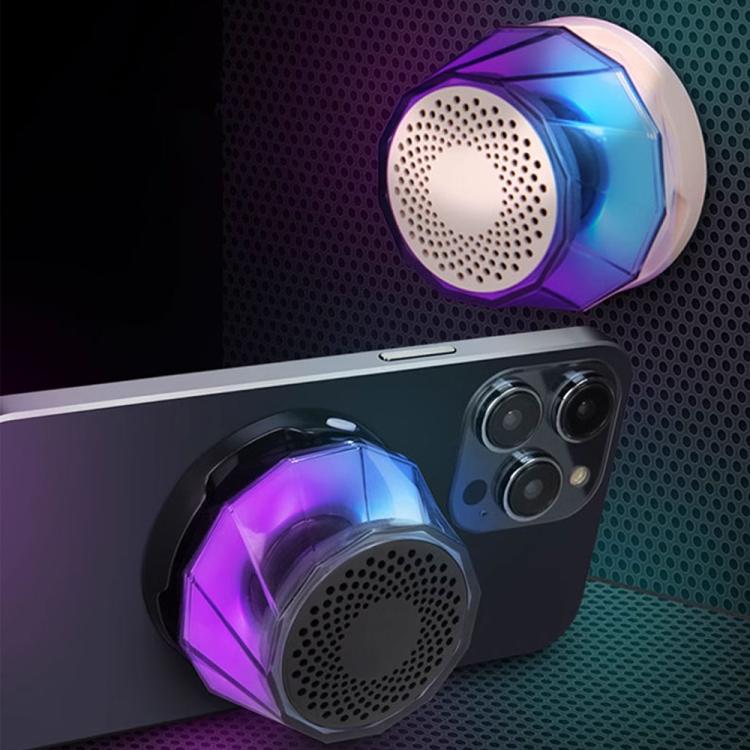 RK-C250 Portable RGB Atmosphere Light Magnetic Bluetooth Speaker with Wireless Charging Function - Mini Speaker by buy2fix | Online Shopping UK | buy2fix