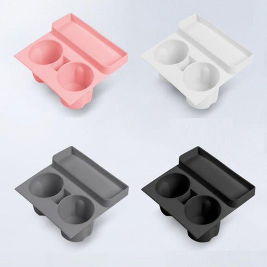 For Tesla 21-23 Model 3/Y Central Control Integrated Silicone Storage Cup Holder(Gray) - Car Drink Holders by buy2fix | Online Shopping UK | buy2fix