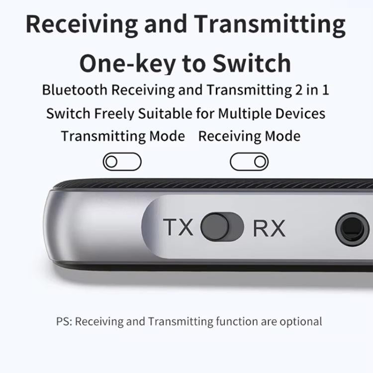 GR11 Car Bluetooth Receiver Transmitter 2 In 1 Bluetooth Audio Adapter - Audio Receiver Transmitter by buy2fix | Online Shopping UK | buy2fix