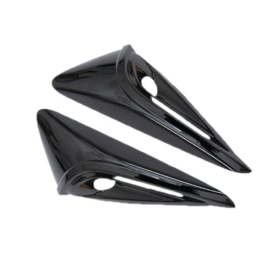 For Tesla 2024 Model 3 Fenders Side Labels Camera Cover Stickers, Color: Piano Paint Bright Black