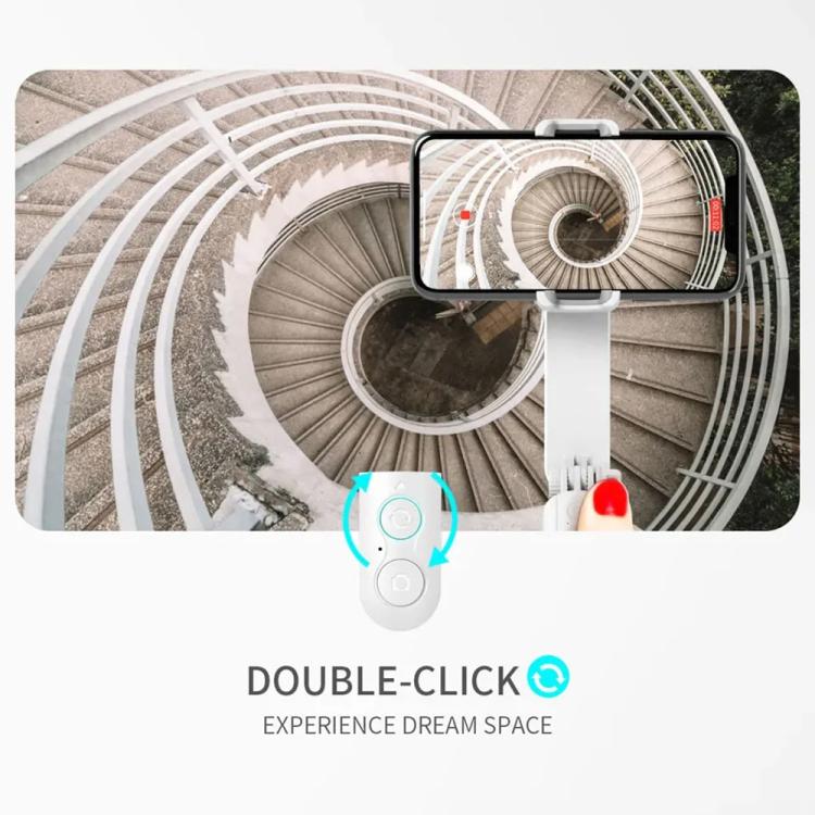 L09 Mini Handheld Folding Anti-shake Stabilizer Bluetooth Beauty Fill Light Selfie Stick(White) - Selfie Sticks by buy2fix | Online Shopping UK | buy2fix