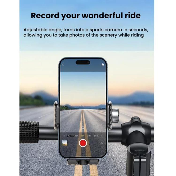 Bicycle Motorcycle Shock Absorption Mobile Phone Holder Gravity Navigation Mount(Blue) - Holders by buy2fix | Online Shopping UK | buy2fix