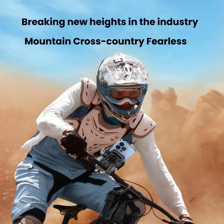 Bicycle Motorcycle Shock Absorption Mobile Phone Holder Gravity Navigation Mount(Blue) - Holders by buy2fix | Online Shopping UK | buy2fix