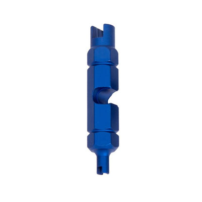 Aluminum Alloy American/French Bicycle Valve Core Removal Tool(Blue Hexagonal) - Maintenance tools by buy2fix | Online Shopping UK | buy2fix