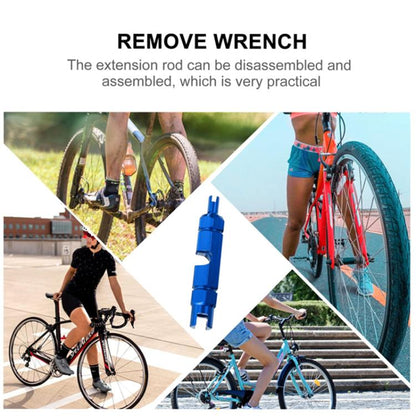 Aluminum Alloy American/French Bicycle Valve Core Removal Tool(Blue Hexagonal) - Maintenance tools by buy2fix | Online Shopping UK | buy2fix