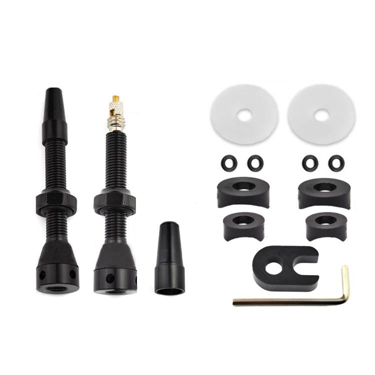 Mountain Road Bike Tubeless French Vacuum Valve, Color: 44mm Black A - Tire Valve Caps by buy2fix | Online Shopping UK | buy2fix