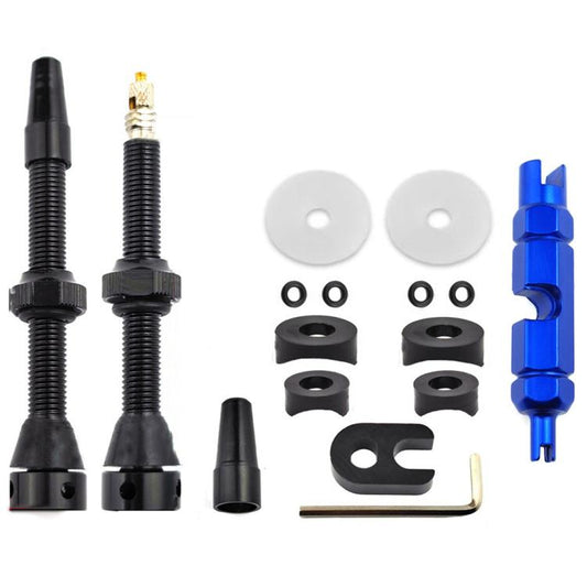 Mountain Road Bike Tubeless French Vacuum Valve, Color: 60mm Black A - Tire Valve Caps by buy2fix | Online Shopping UK | buy2fix