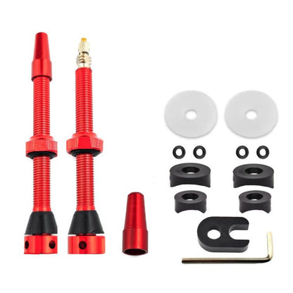 Mountain Road Bike Tubeless French Vacuum Valve, Color: 60mm Red A - Tire Valve Caps by buy2fix | Online Shopping UK | buy2fix