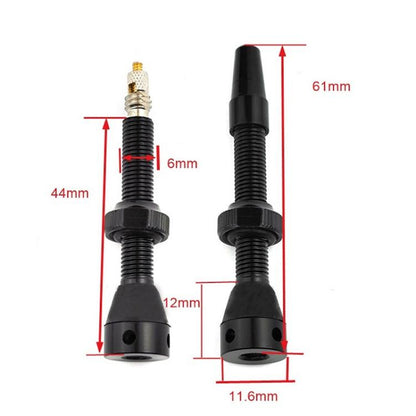 Mountain Road Bike Tubeless French Vacuum Valve, Color: 44mm Black B - Tire Valve Caps by buy2fix | Online Shopping UK | buy2fix