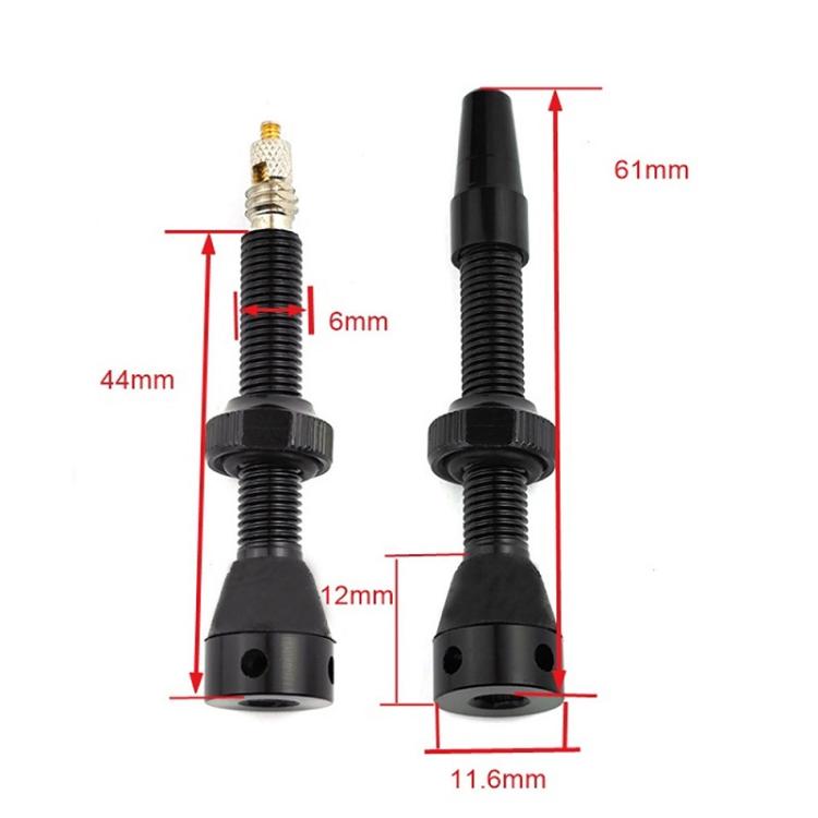 Mountain Road Bike Tubeless French Vacuum Valve, Color: 44mm Red B - Tire Valve Caps by buy2fix | Online Shopping UK | buy2fix