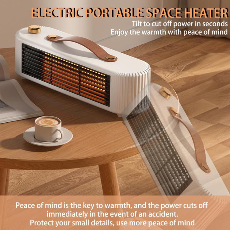 FS007 800W Home Desktop Heater Large Area PTC Heating Device, Spec: UK Plug(White) - Electric Heaters by buy2fix | Online Shopping UK | buy2fix