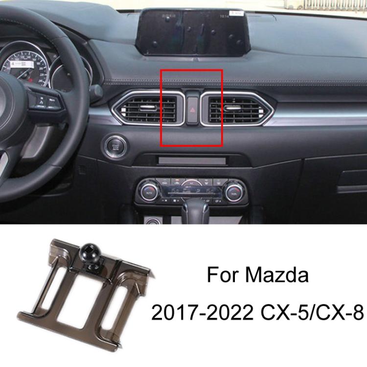 For Mazda Left Driving Car-Mounted Special Mobile Phone Navigation Bracket Base, Model: 17-22 CX-5/CX-8 - Special Car Holders by buy2fix | Online Shopping UK | buy2fix