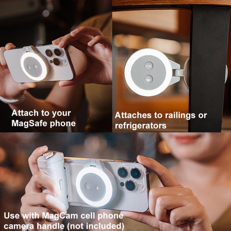 PGYTECH P-PG-012 Cell Phone Magnetic Fill Light MagSafe Live Photo Shooting Photography Lights(Black) - Selfie Light by PGYTECH | Online Shopping UK | buy2fix