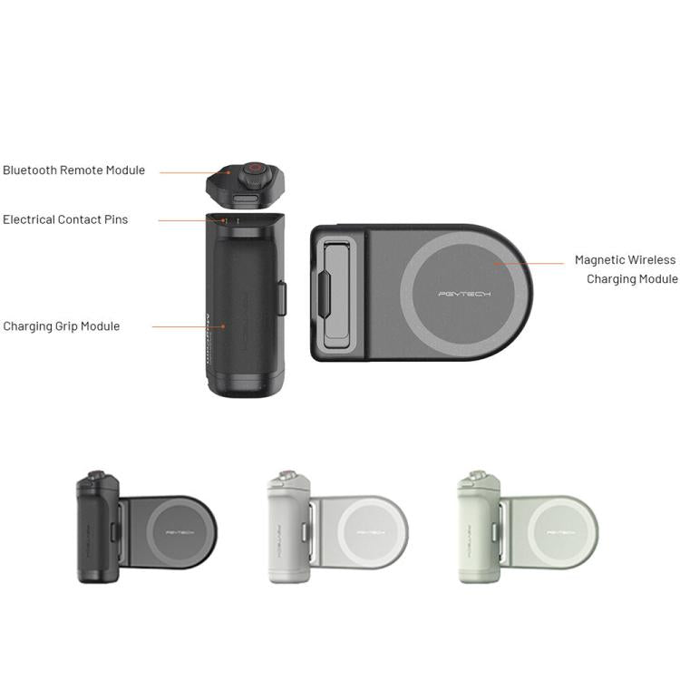 PGYTECH P-PG-005 MagCam Cell Phone Camera Handle Bluetooth Remote Control Camera Aid(Black) - Phone Remote Control by PGYTECH | Online Shopping UK | buy2fix