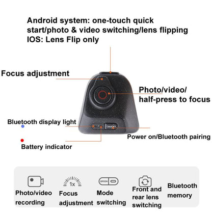 PGYTECH P-PG-005 MagCam Cell Phone Camera Handle Bluetooth Remote Control Camera Aid(Black) - Phone Remote Control by PGYTECH | Online Shopping UK | buy2fix