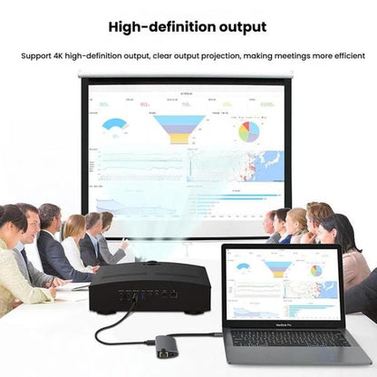 8-In-1 USB-C/Type-C Gigabit Ethernet Port Docking Station Hub HDMI 4K 60Hz - HUB with Lan adapter by buy2fix | Online Shopping UK | buy2fix