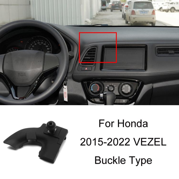For Honda Left-hand Drive Car-Mounted Mobile Phone Navigation Holder Base, Model: 15-22 VEZEL Buckle - Special Car Holders by buy2fix | Online Shopping UK | buy2fix