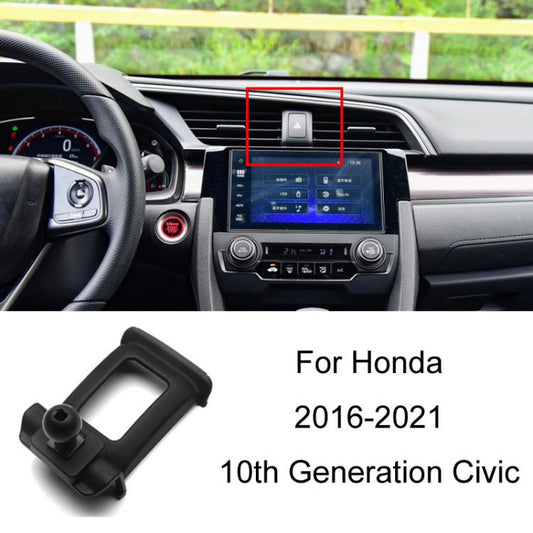 For Honda Left-hand Drive Car-Mounted Mobile Phone Navigation Holder Base, Model: 16-21 10th Generation Civic - Special Car Holders by buy2fix | Online Shopping UK | buy2fix