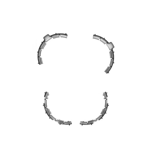For DJI Flip CYNOVA FL-FZT-CY Paddle Impact Protectors(Translucent Black)