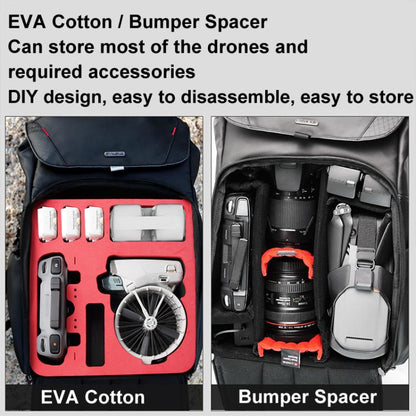 For DJI Flip CYNOVA C-MA-DB-003 Drone Shock And Stress Reduction Duffel Bag(Black) - Other by CYNOVA | Online Shopping UK | buy2fix